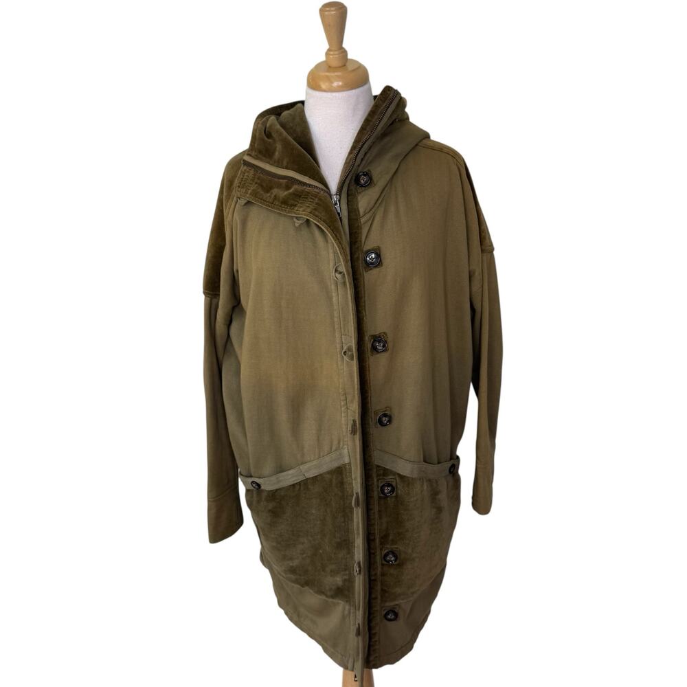 NICHOLAS K Cheyenne Sweatshirt Jacket in Spruce Green Size XS